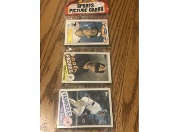 1985 Topps Rack Pack With Tony Fernandez Rookie Showing On Bottom!