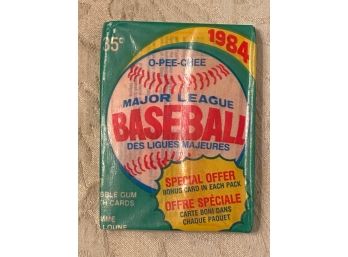 1984 O-Pee-Chee Baseball Wax Pack