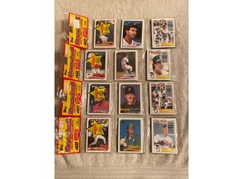 1989 Topps Baseball Rack Pack Lot Of 4