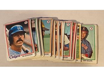 1978 Topps Baseball Card Lot Of 50