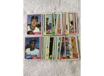 1981 Topps Baseball Card Lot Of 50