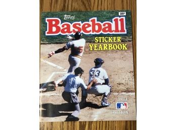 1984 Topps Baseball Sticker Yearbook