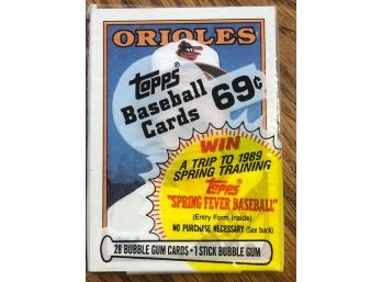 1988 Topps Cello Unopened