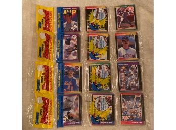 1989 Donruss Baseball Rack Pack Lot Of 4. Griffey JR Rookie??