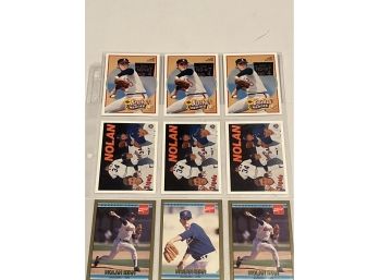 Nolan Ryan Lot Of 9