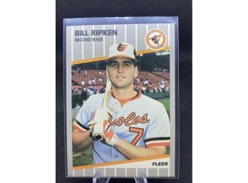 Bill Ripken 1989 Fleer #616 Black Box Error Card Baltimore Orioles F Face