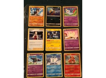 Pokemon Assorted 9 Card Lot