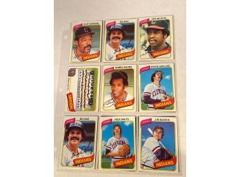 Lot Of (18) 1980 Topps Baseball Cards