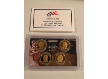 2007 United States Mint Presidential $1 Coin Proof Set