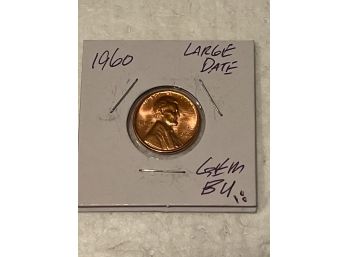 Lincoln Penny 1960 Large Date