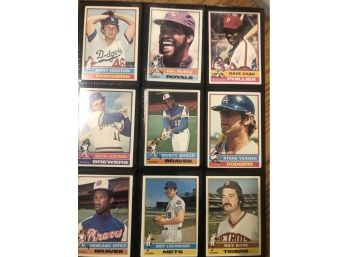 Lot Of (18) Assorted 1976 Topps Baseball Cards