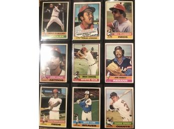 Lot Of (18) Assorted 1976 Topps Baseball Cards