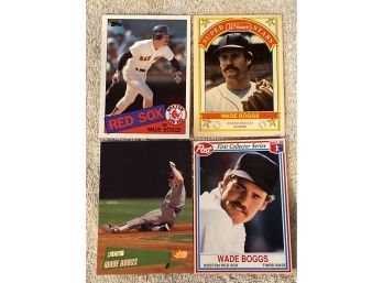 Wade Boggs Baseball Card Lot Of 4