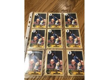 Lot Of (9) 1987 Bo Jackson Rookie Cards