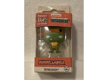 Funko Pocket Pop Keychain Teenage Mutant Ninja Turtles Michelangelo New In Box