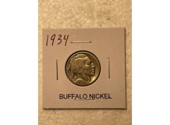 Buffalo Nickel 1934