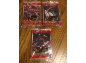 1984 Donruss Action All Stars Lot Of (3) Unopened Packs.