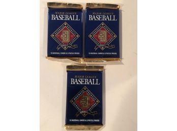 1992 Donruss Baseball Card Series One Packs Lot Of 3