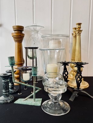Large Collection Of Candle Holders