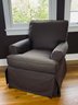 Lee Monty Armchair With Cocoa Slipcover