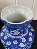 Small Collection Of Six Blue And White Ceramic Items: 2 Bowls, 3 Candle Holders And Single Vase