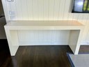 Large Cream Lacquer Console Table - Very Heavy