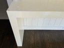 Large Cream Lacquer Console Table - Very Heavy