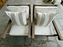 Restoration Hardware Leagrave Outdoor Living Room - Two Armchairs With Sofa And Pillows