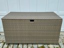 Large Tan Woven Deck Box