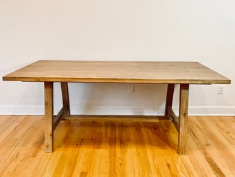 Composite Trestle Dining Room Table