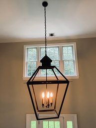 Large Colonial-Style Hanging Entryway Light