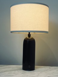 Single Gravity Table Lamp By Space Copenhagen For GUBI - Black Marble With White Canvas Shade $899 -2 Of 4