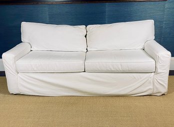 Mitchell Gold & Bob Williams Two Cushion White Couch