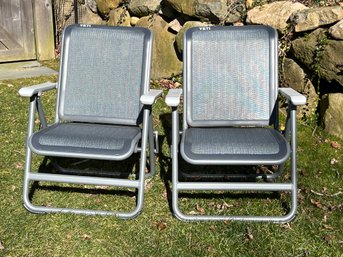 Pair Of Yeti Base Camp Folding Patio Chairs - Retail $300 Each