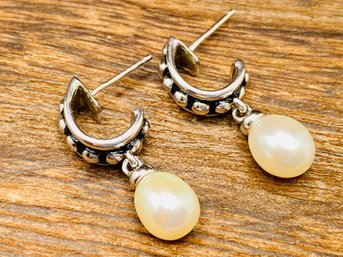 Silver 7mm Pearl Earrings