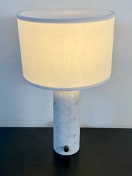 Single Gravity Table Lamp By Space Copenhagen For GUBI - White Marble Canvas Shade $899 - 1 Of 2