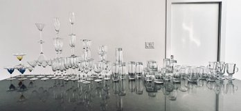 Large Collection Of Clear Glassware