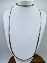 Matching 20 Inch Chain With 7 1/2  Inch Bracelet