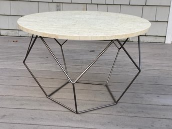 West Elm Bone Color Oragami Coffee Table