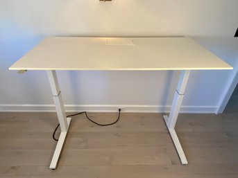 Cream Herman Miller Sit To Stand Desk - In Working Order