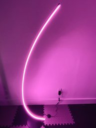 Modern Neon Standing Lamp - Amethyst Mood Party Light