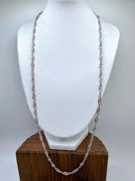 14k White Gold Chain Necklace - 24'