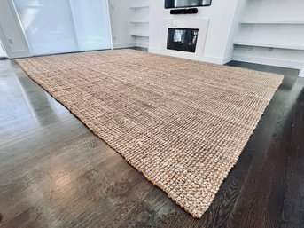 Chunky Woven Sisal Rug - Tans