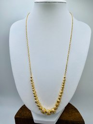 18 Inch Gold Plated Silver Necklace