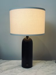 Single Gravity Table Lamp By Space Copenhagen For GUBI - Black Marble With White Canvas Shade $899 -4 Of 4