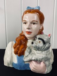 Limited Edition Star Jars Treasure Craft Wizard Of Oz Cookie Jar - Dorothy & Toto 163 Of 1939 - Damage On Toto