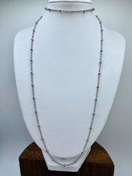 Matching 20 Inch Chain With 7 1/2  Inch Bracelet