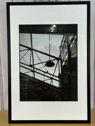 Framed, Unsigned Industrial Black & White Scene Print