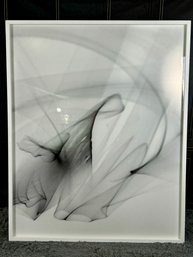 Framed Print Of An Abstract Photograph - Black White And Grey