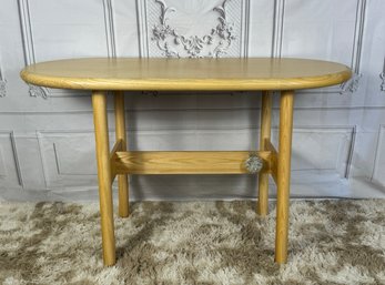 Natural Oak High-Top Oval Table